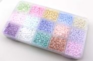 Seed beads Pastel Mix Box 6/0 ca.4 mm