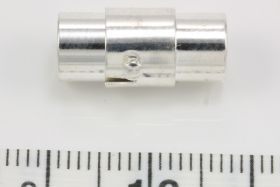 Magnet bajonet lås sølv farve 5 mm 