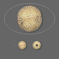 Stardust perler 6 m/m gold 