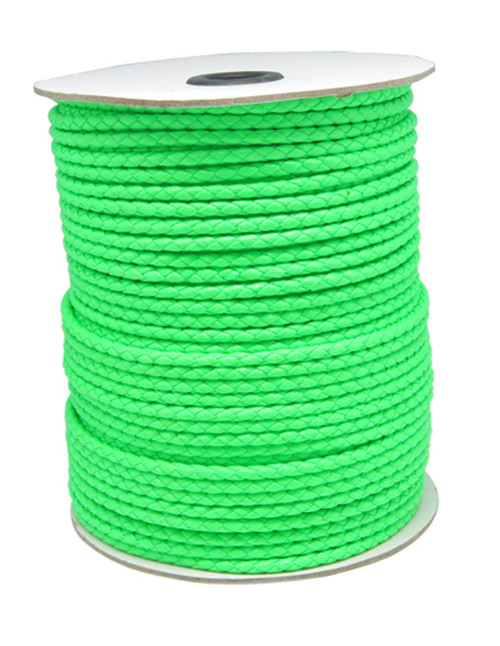 Imiteret lædersnøre ca.4,6 mm grøn 