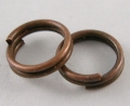 O-ring dobbelt 5,6 mm hul Rød kobber farvet 50 stk